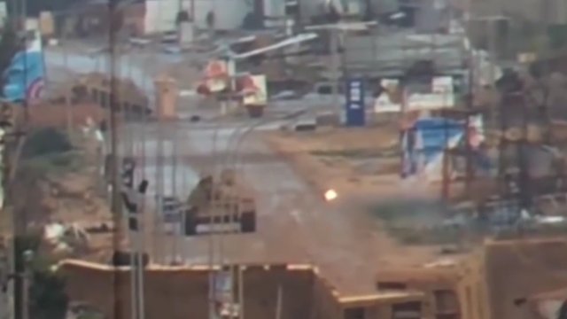 Syryjski czołg został zestrzelony przez ppk