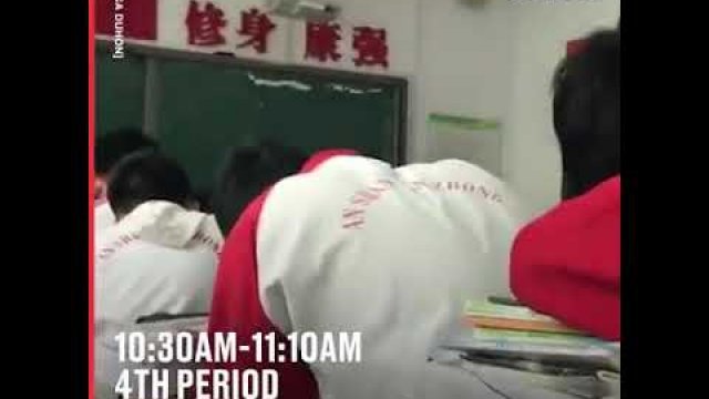 Dzień z życia licealisty w Chinach Chinese High Student
