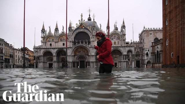 Do sieci trafiają kolejne filmy z zalanej Wenecji.