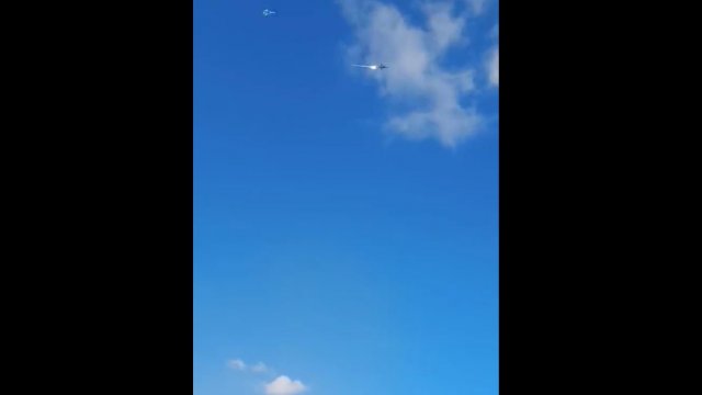 Nagranie pokazujące moment zestrzelenia rosyjskiego samolotu. Bałakleya, obwód charkowski cz.1