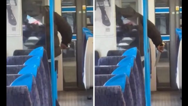 Horror w pociągu. Ranił pasażera nożem [WIDEO]