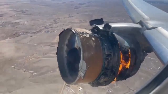 Wybuch silnika samolotu United Airlines lecącego z Denver na Hawaje