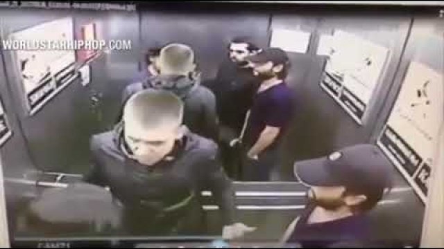 Russian elevator fight