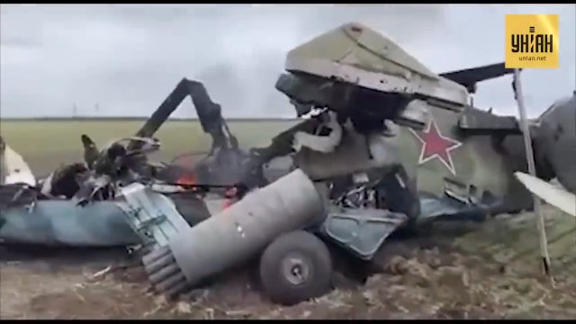 Ukraińskie wojsko zestrzeliło kolejny rosyjski śmigłowiec szturmowy Mi-24
