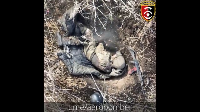 Ukraiński dron zrzucił granat na śpiącego rosyjskiego żołnierza