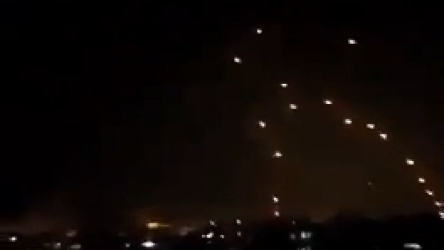 Ogromna salwa rakiet wystrzelona z Gazy