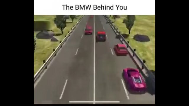 Typowy kierowca BMW jadący za tobą