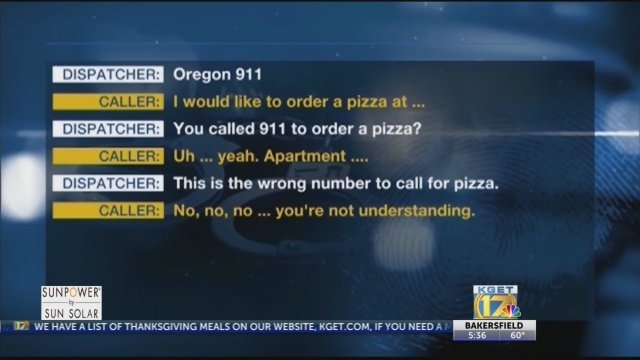 Ofiara przemocy domowej dzwoni na numer alarmowy udając że zamawia pizze