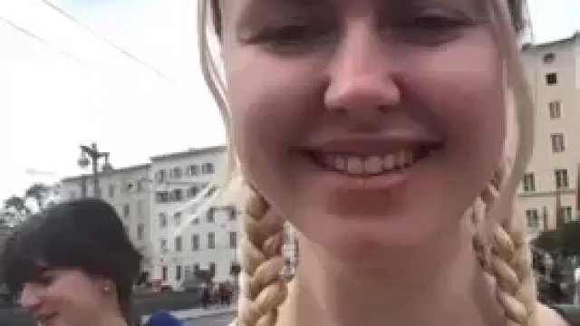 Rosjanka prowokująca Ukraińców w Niemczech