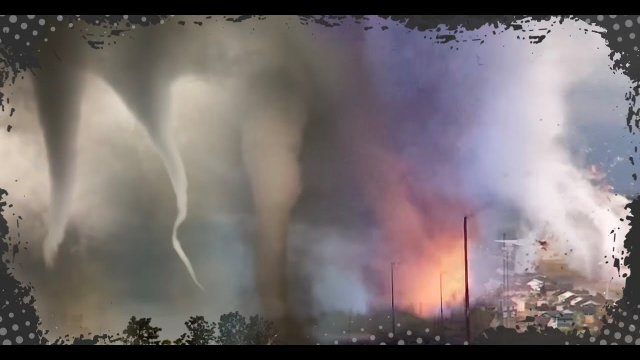 Niesamowite tornado uchwycone przez kamerę.