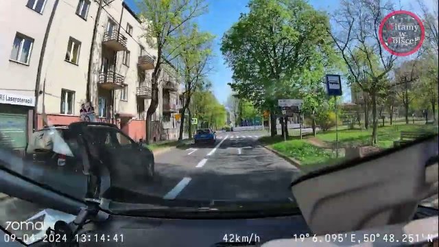 Kolizja/wypadek drogowy, Witamy w Polsce!