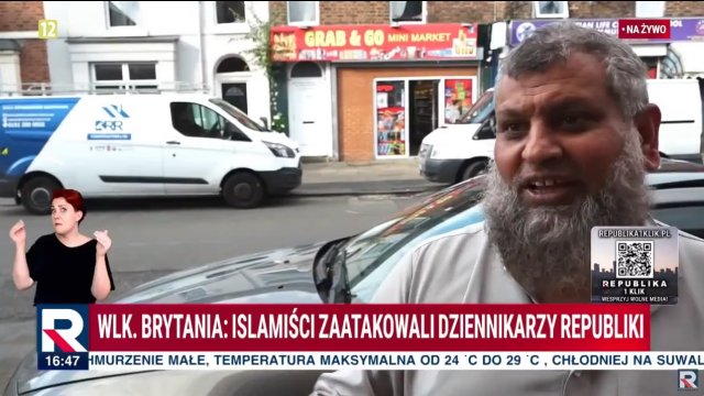 Muzułmanin atakuje i zabrania nagrywać materiał polskim dziennikarzom [WIDEO]