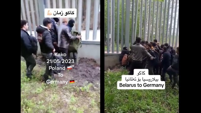 Polski mur na granicy z Białorusią w praktyce. Przeprawy Kurdów przez Polskę do Niemiec.