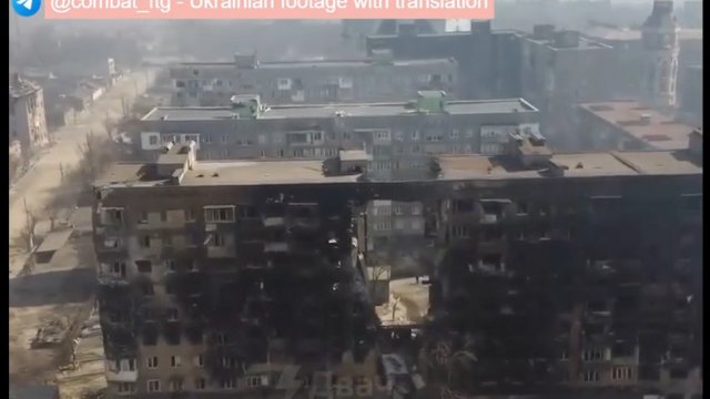 Zniszczenia Mariupola. Materiał z drona