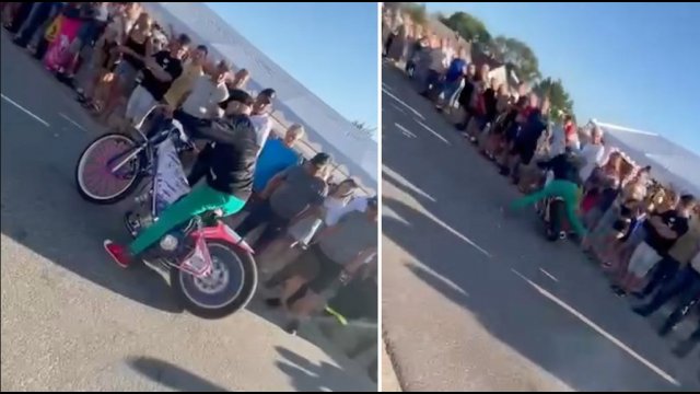 Makabryczne sceny na dożynkach. Wjechał motocyklem żużlowym w tłum ludzi [WIDEO]