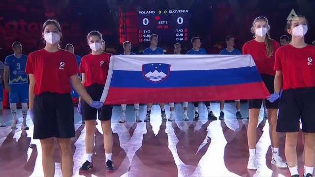 Został puszczony zły hymn podczas meczu siatkówki Polska-Słowenia