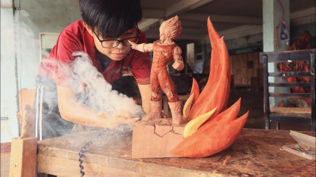 Jak rzeźbić Majin Vegeta ze specjalnego drewna