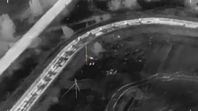 Ukraiński dron znalazł rosyjską brygadę snajperską podczas nocnej obserwacji