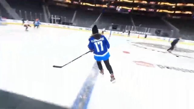 Nagranie dronem przygotowań do NHL All-star game