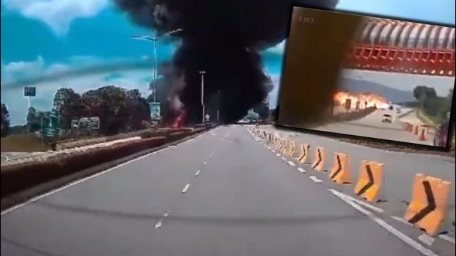 Prywatny odrzutowiec rozbił się na autostradzie w Malezji. Zobacz nagranie