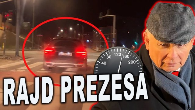 PIRACKI RAJD limuzyny Kaczyńskiego. Ulice Warszawy jak tor wyścigowy [WIDEO]
