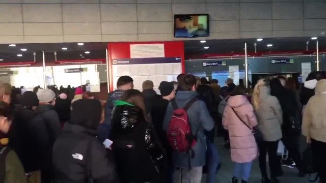 Dworzec w Mińsku białoruskim po ataku hakerów i braku możliwości kupna online