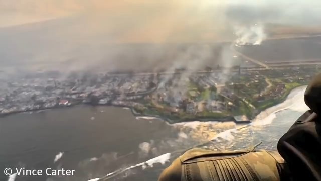 Hawajskie miasto Lahaina zniszczone przez pożary. Tak to wygląda z lotu ptaka