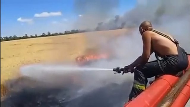 Żniwa w cieniu walk. Ukraińscy rolnicy ratują plony przed spaleniem