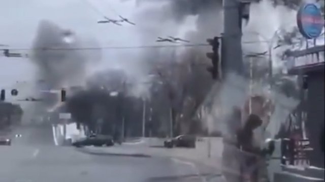 Kolejne zbrodnie wojenne! W Kijowie nastąpiła ogromna eksplozja cz.1