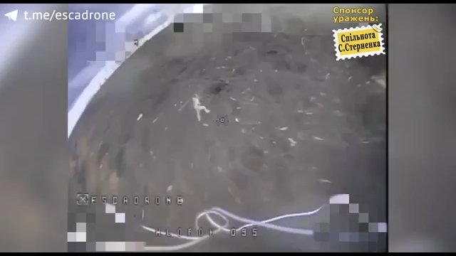 Rosyjski żołnierz został bezpośrednio trafiony przez drona wypełnionego amunicją