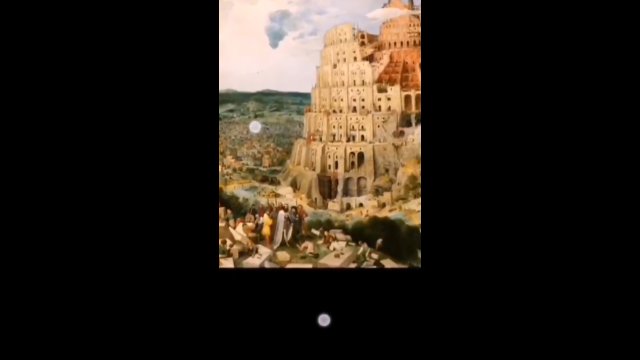 Interesujący szczegół na obrazie: Wieża Babel