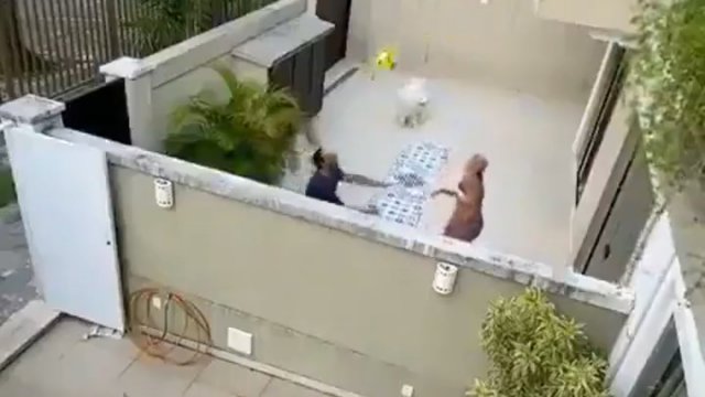 Zabawa z sąsiadami w Brazylii