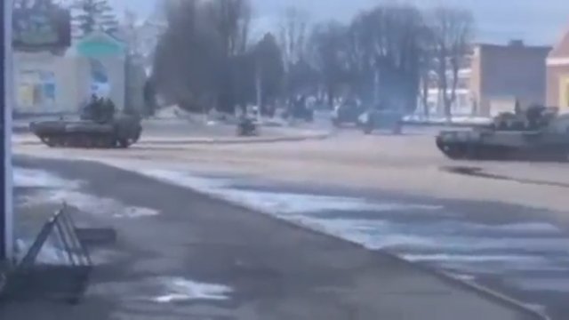 Obecność wojsk rosyjskich w mieście Buryń, Obwód Sumski, Ukraina