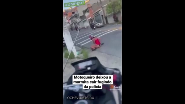 Złodziej zgubił swoją dziewczynę, uciekając przed policją na motocyklu
