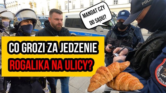 Co grozi w Polsce za jedzenie rogalika na ulicy?