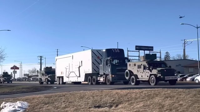 USA: Tak wygląda eskorta głowicy nuklearnej przez siły powietrzne w Montana [WIDEO]
