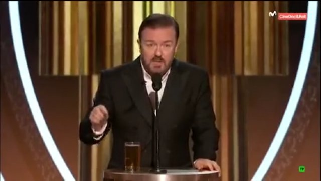 Ricky Gervais zaorał Hollywood na rozdaniu Złotych Globów