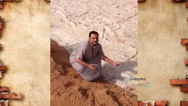 Rzeka piasku płynąca na pustyni Arabii Saudyjskiej