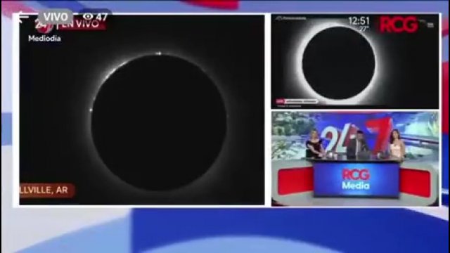Meksykańska telewizja prezentuje nagrania zaćmienia Słońca [WIDEO]