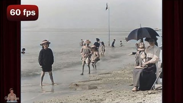 Oryginalne nagranie, dzień na plaży w 1899 roku.