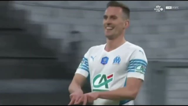 Arkadiusz Milik trafił w Pucharze Francji (2022)