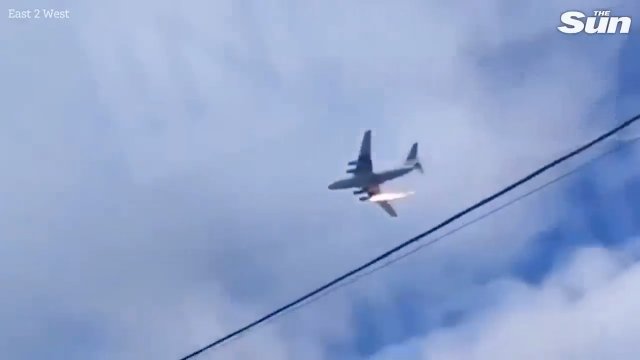 Ruskim znowu "popsuł się" wojskowy samolot [WIDEO]