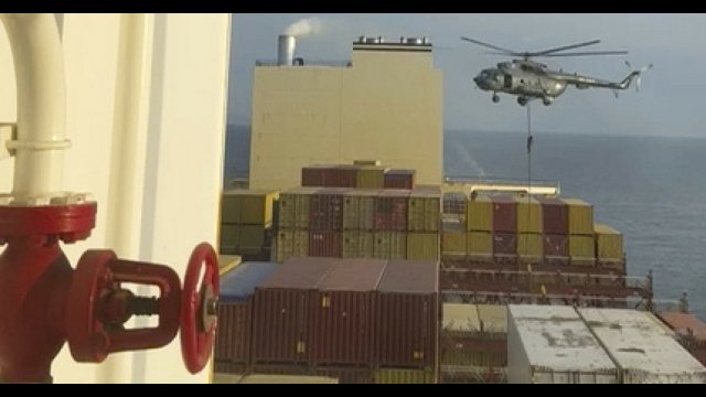 Iran przejął statek "związany z Izraelem", jest nagranie [WIDEO]