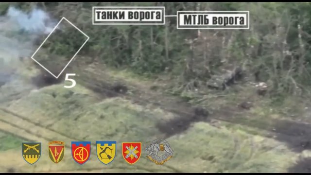Nagranie pokazujące zniszczenie wielu rosyjskich pojazdów