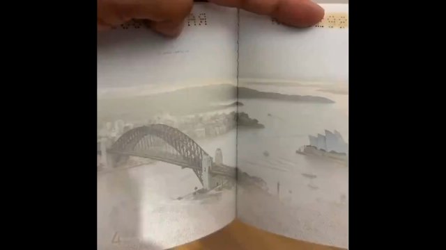Zobacz, co kryje w sobie australijski paszport. Ciekawostka z użyciem światła UV [WIDEO]