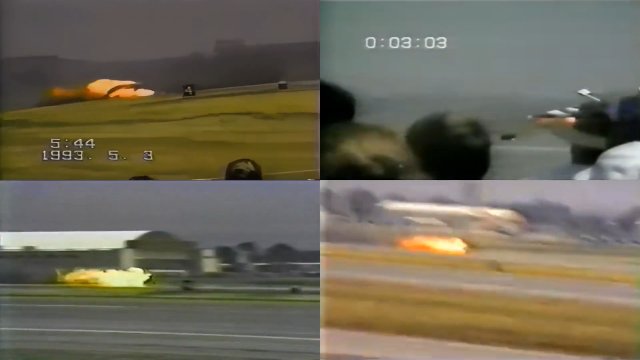 Poddźwiękowy odrzutowiec F-86 Sabre rozbił się podczas pokazów. Nagranie z kilku perspektyw [WIDEO]