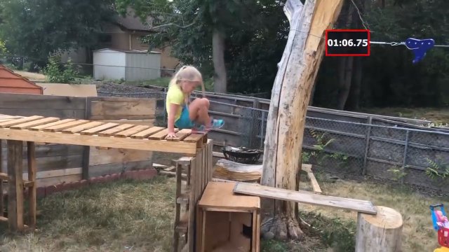 Tata zbudował córce tor rodem z "American Ninja Warrior" [WIDEO]