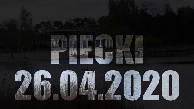 Pierwsi odważni do kąpieli - Piecki 26.04.2020