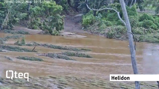 Film poklatkowy pokazujący powódź w Australii