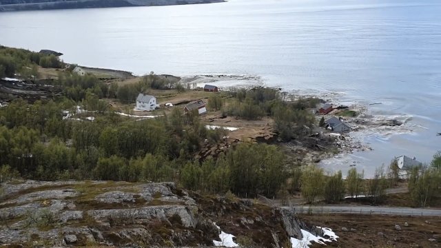 Osuwisko w północnej Norwegii
